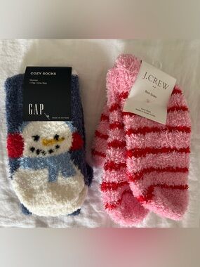 J. Crew / Gap Fuzzy Socks Bundle